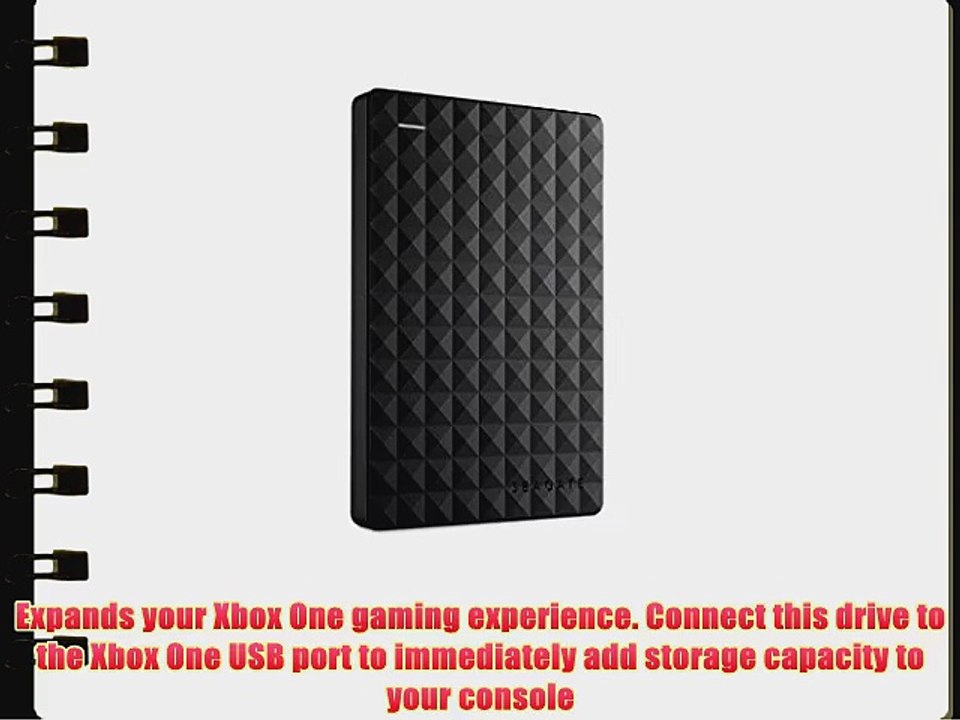 Seagate Expansion 1TB Portable External Hard Drive USB 3.0 (STEA1000400)
