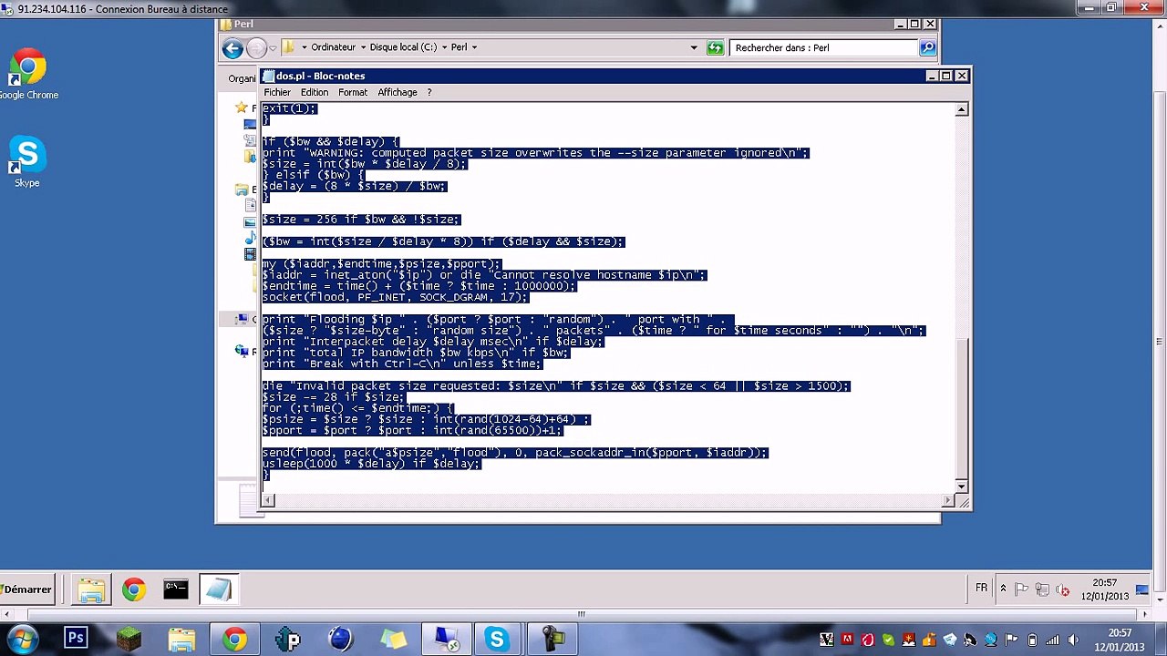 [HACK] Comment ddos ou dos une connexion ?