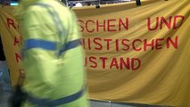 Düsseldorf Airport, Germany: Protests during mass deportation of refugees