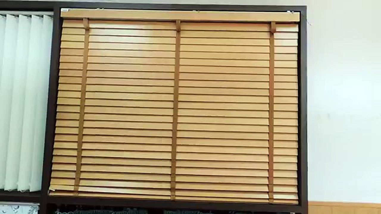Motorized Wooden Venetian Blinds - Marvi Interiors
