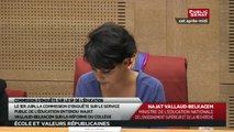 Audition - de Najat Vallaud-Belkacem par la Commission d'Enquête sur le Service public de l'éducation