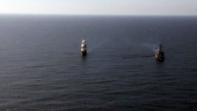 Arrivée de L'Hermione aux États-Unis