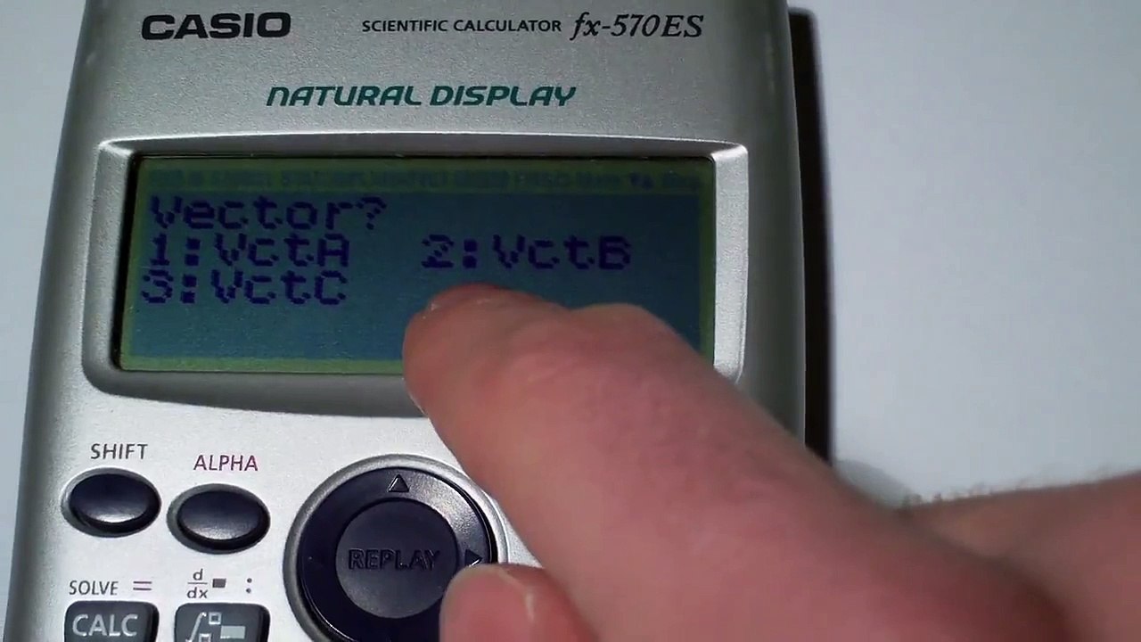 Vectores con calculadora Casio FX 570 ES - video Dailymotion