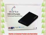 Storite 750gb 750 gb 2.5 inch USB 2.0 Mac Edition Portable External Hard Drive - Black