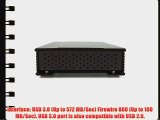 MiniPro 1TB External FireWire 800 USB 3.0 Portable Hard Drive 7200RPM