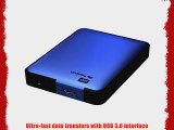 WD My Passport 2TB Portable External USB 3.0 Hard Drive Storage Blue (WDBY8L0020BBL-NESN)