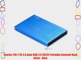 Storite 1TB 1 TB 2.5 inch USB 2.0 FAT32 Portable External Hard Drive - Blue