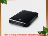 Seagate FreeAgent GoFlex 1 TB USB 2.0 Portable External Hard Drive STAA1000100 (Black)