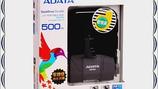 ADATA DashDrive 500 GB HD710 Military-Spec USB 3.0 External Hard Drive AHD710-500GU3-CBK (Black)