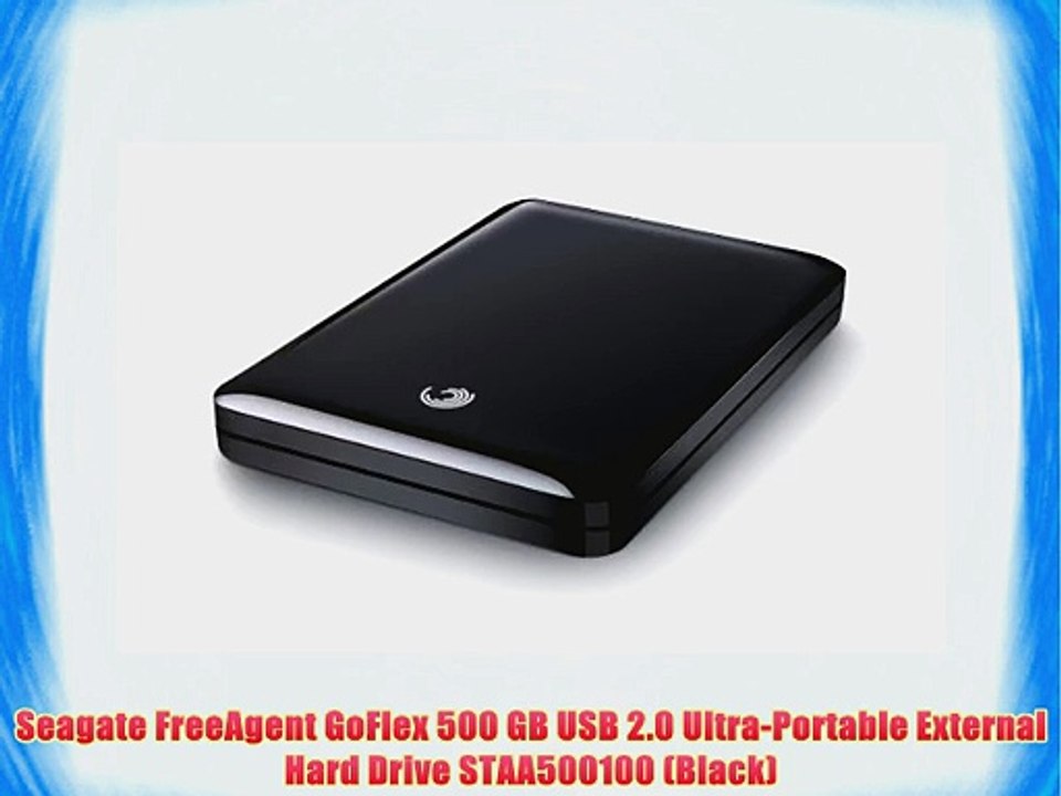 Seagate FreeAgent GoFlex 500 GB USB 2.0 Ultra-Portable External Hard Drive STAA500100 (Black)