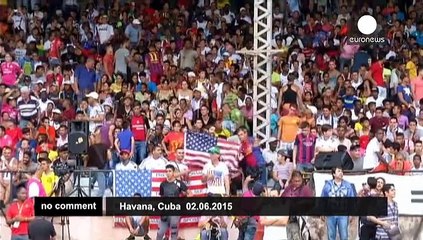 New York Cosmos plays historic football match in Havana