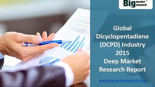 Global Dicyclopentadiene (DCPD) Industry 2015 Market Capacity, Production