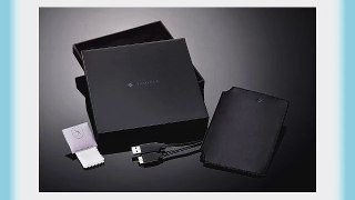 Brinell Drive 1000 GB Portable External Hard Drive USB 3.0 Black Leather German Craftsmanship