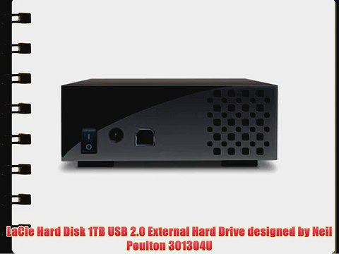 LaCie Hard Disk 1TB USB 2.0 External Hard Drive designed by Neil Poulton 301304U