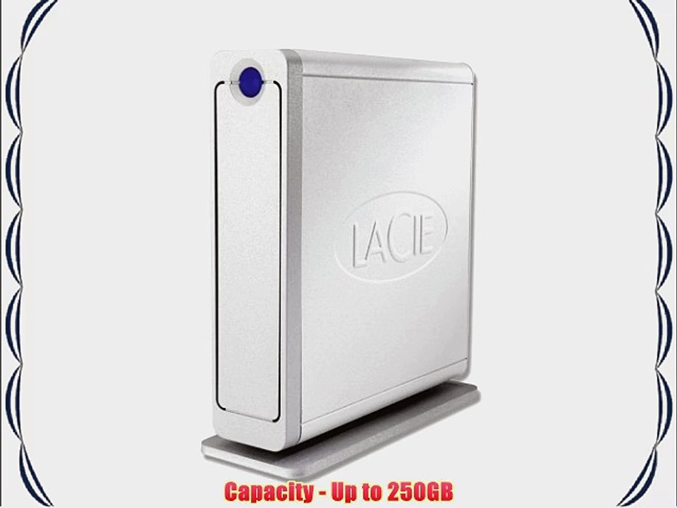 LaCie 250GB d2 External Hard Drive Extreme  USB 2.0 and FireWire 400/800 Interfaces (300790U)