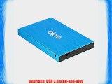 Bipra 120Gb 120 Gb 2.5 Inch External Hard Drive Portable Usb 2.0 - Blue - Fat32