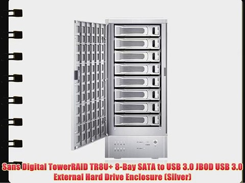 Sans Digital TowerRAID TR8U 8-Bay SATA to USB 3.0 JBOD USB 3.0 External Hard Drive Enclosure