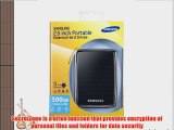 Samsung S2 500 GB USB 2.0 Portable External Hard Drive HXMU050DA/G22 (Piano Black)