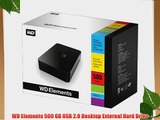 WD Elements 500 GB USB 2.0 Desktop External Hard Drive