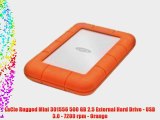 LaCie Rugged Mini 301556 500 GB 2.5 External Hard Drive - USB 3.0 - 7200 rpm - Orange
