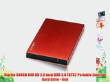 Storite 640GB 640 GB 2.5 inch USB 2.0 FAT32 Portable External Hard Drive - Red