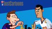 Ronaldo and Messi playing Chess