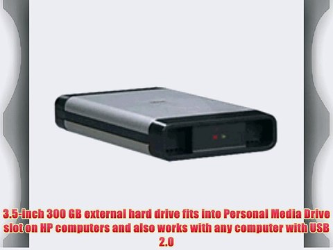 HP HD3000S Personal Media Drive 300 GB USB 2.0 External Hard Drive