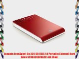 Seagate FreeAgent Go 320 GB USB 2.0 Portable External Hard Drive ST903203FDA2E1-RK (Red)