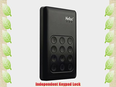 Netac K390 USB 3.0 2.5 500GB Independent Keypad Lock AES 256-bit Hardware Encryption External