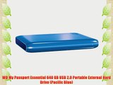 WD My Passport Essential 640 GB USB 2.0 Portable External Hard Drive (Pacific Blue)