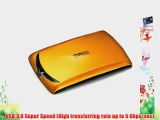 Silicon Power Stream S10 Portable 500 GB USB 3.0 External Hard Drive SP500GBPHDS10S3O (Orange)
