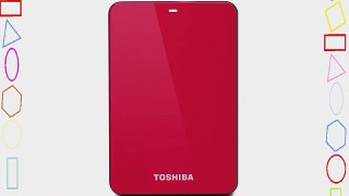 Toshiba Canvio 500 GB USB 3.0 Portable Hard Drive - HDTC605XR3A1 (Red)