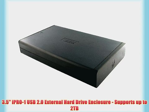 3.5 iPRO-1 USB 2.0 External Hard Drive Enclosure - Supports up to 2TB