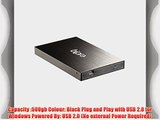 Bipra 500Gb 500 Gb 2.5 Inch External Hard Drive Portable Usb 2.0 - Black - Ntfs