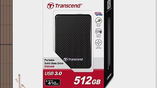 Transcend 512 GB USB 3.0 External Solid State Drive TS512GESD400K