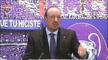 Rafa Benitez crys Real Madrid Emotivas palabras de Rafa Benítez en su presentación