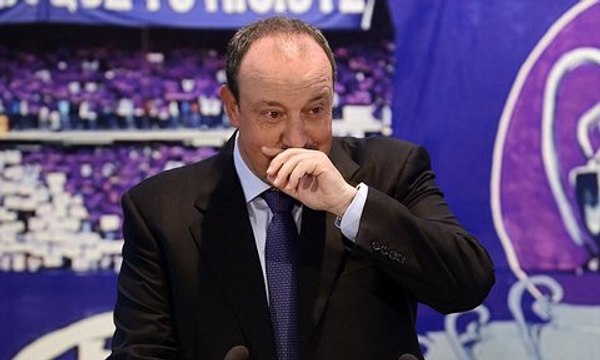 Rafa Benitez joins Real Madrid Florentino Pérez en la presentación de Rafa Benítez