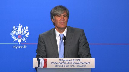 Point de presse de Stéphane Le Foll, le 3 juin 2015