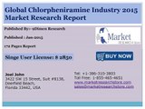 Global Chlorpheniramine Industry 2015 Size, Share, Growth, Trends, Demand and Forecast