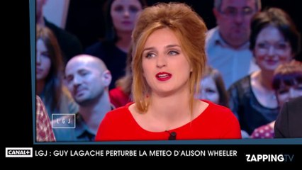 Le Grand Journal : La météo d'Alison Wheeler perturbée par Guy Lagache