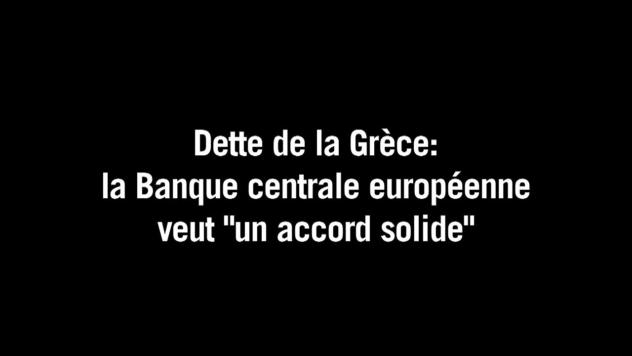 BCE: la Grèce dans la zone euro mais avec un accord solide