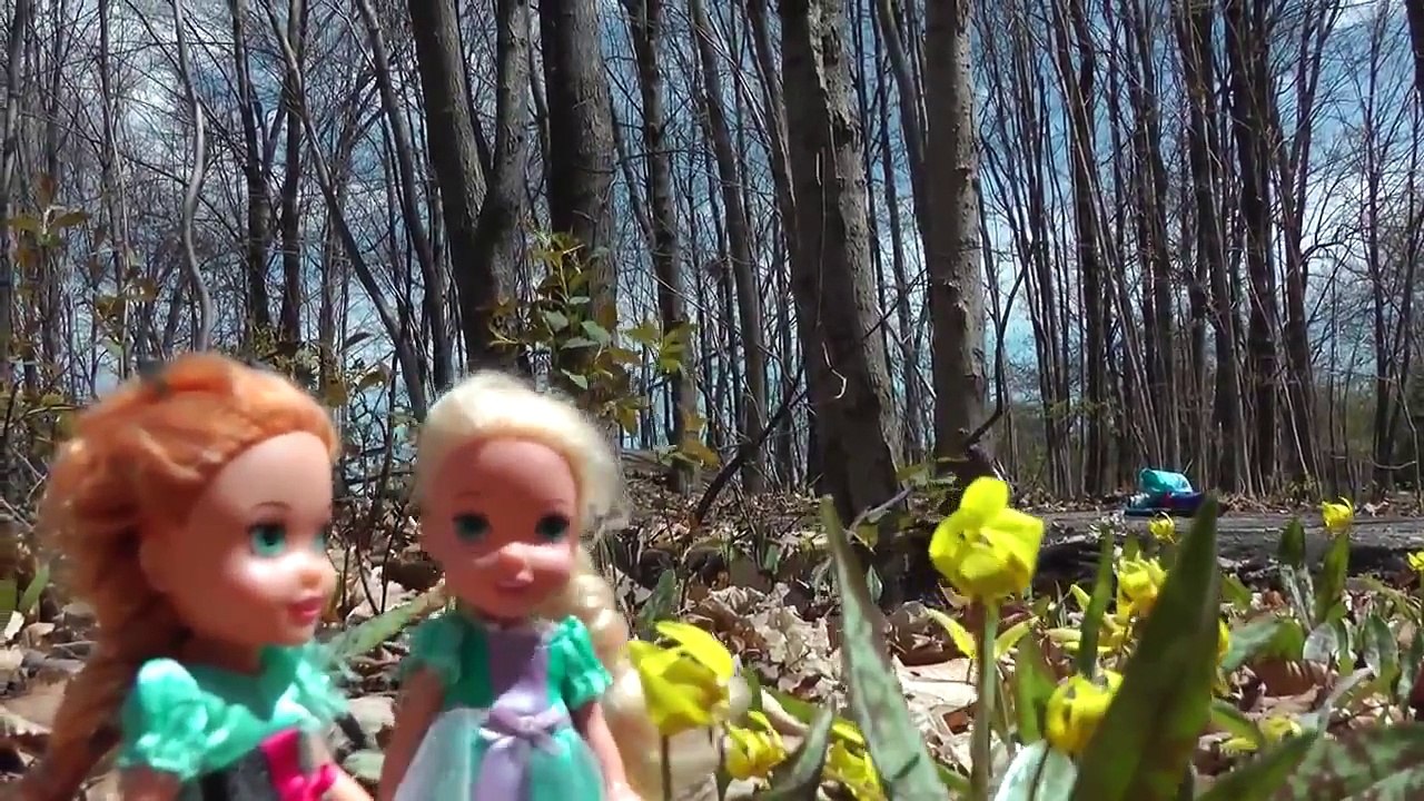 MALEFICENT wants to steal ELSA and ANNA's children ! Forest adventure
