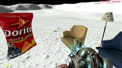 VanossGaming Gmod Sandbox Funny Moments MOON Edition - GTA 5 online Doritos Bag Fight,Space Ship