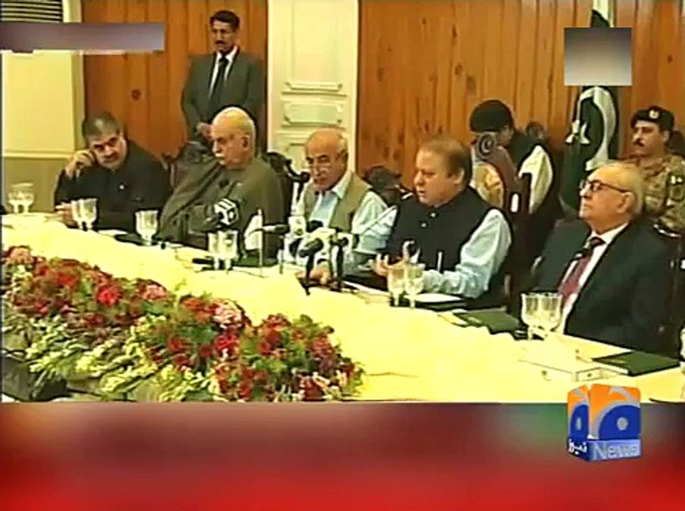 PM Nawaz Addresses APC