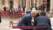 Hommage aux Panthéonisés de Gérard Larcher Claude Bartolone