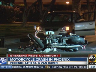 Motorcyclist injured in Phoenix crash