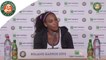 Press conference Serena Williams 2015 French Open / Quarterfinal
