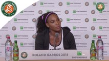 Conférence de presse Serena Williams Roland-Garros 2015 / Quarts de finale