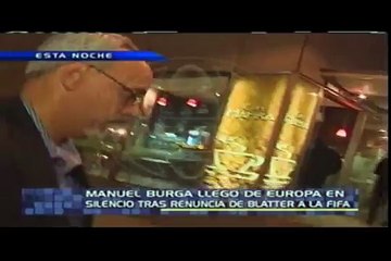 Manuel Burga regresó de Europa en silencio sobre escándalo FIFA