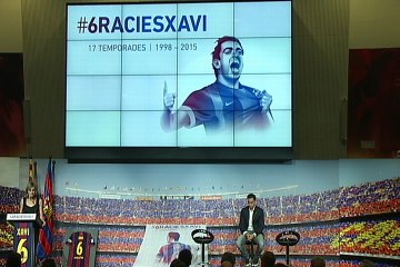 Xavi se despide del Barça "hasta pronto"